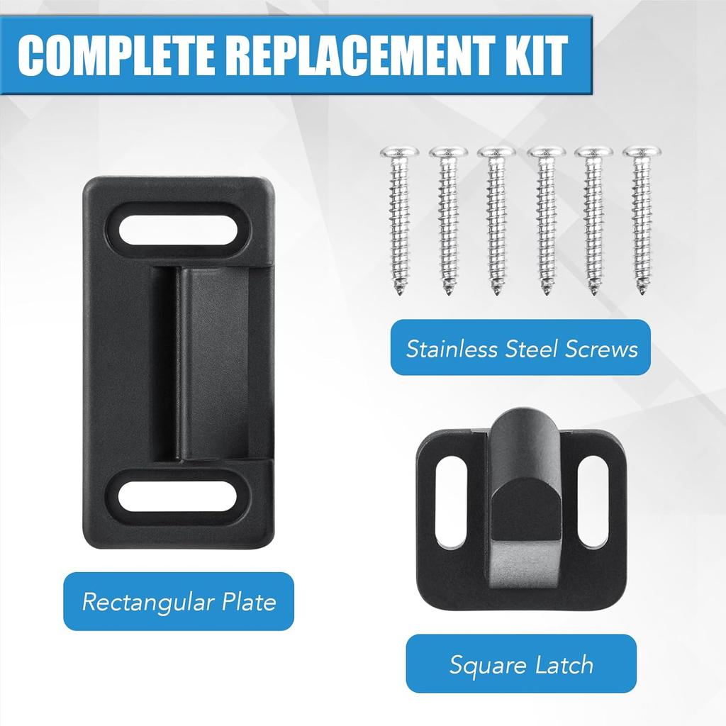 RV Screen Door Latch (Right Hand), Screen Door Handle Latch Replacement Kit for RV Camper, Motorhome, Travel Trailer
