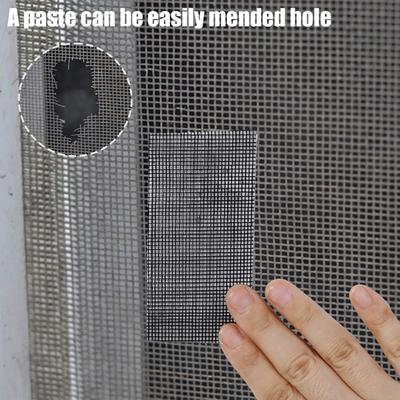1Roll Fly Window Screen Repair Tape Self-adhesive Anti-mosquito Hole Patch Stickers Strong 2Meters/5Meters Mesh Net Repair Tapes