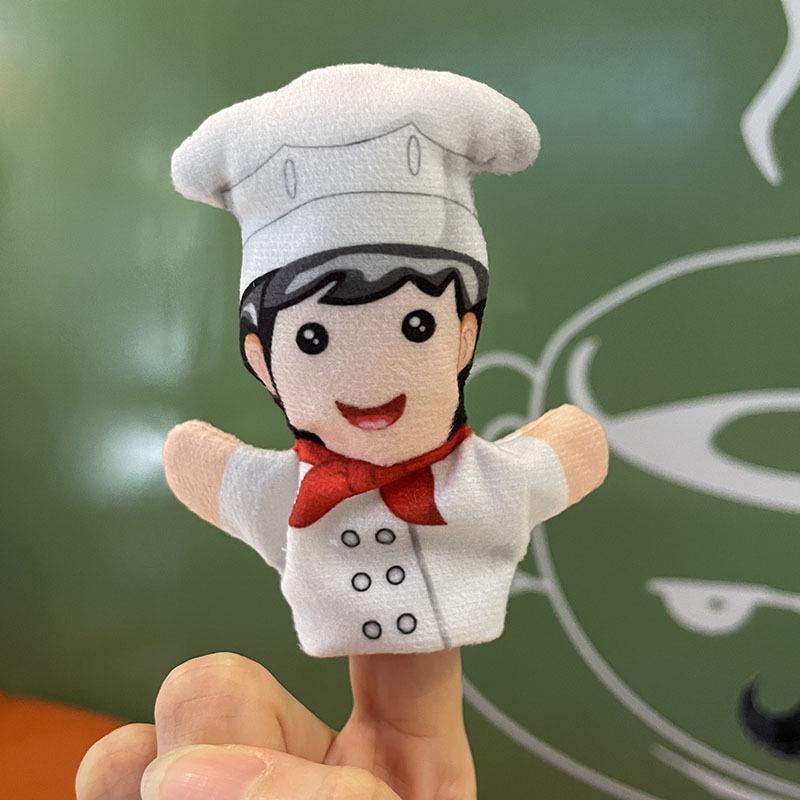 

Милый мультяшный набор пальчиковых кукол-животных - плюшевые куклы «Мышь и кролик» About 8cm