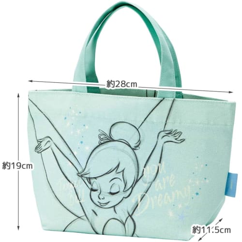 Skater Canvas Lunch Bag Tote Bag Disney Tinker Bell YEB1N-A
