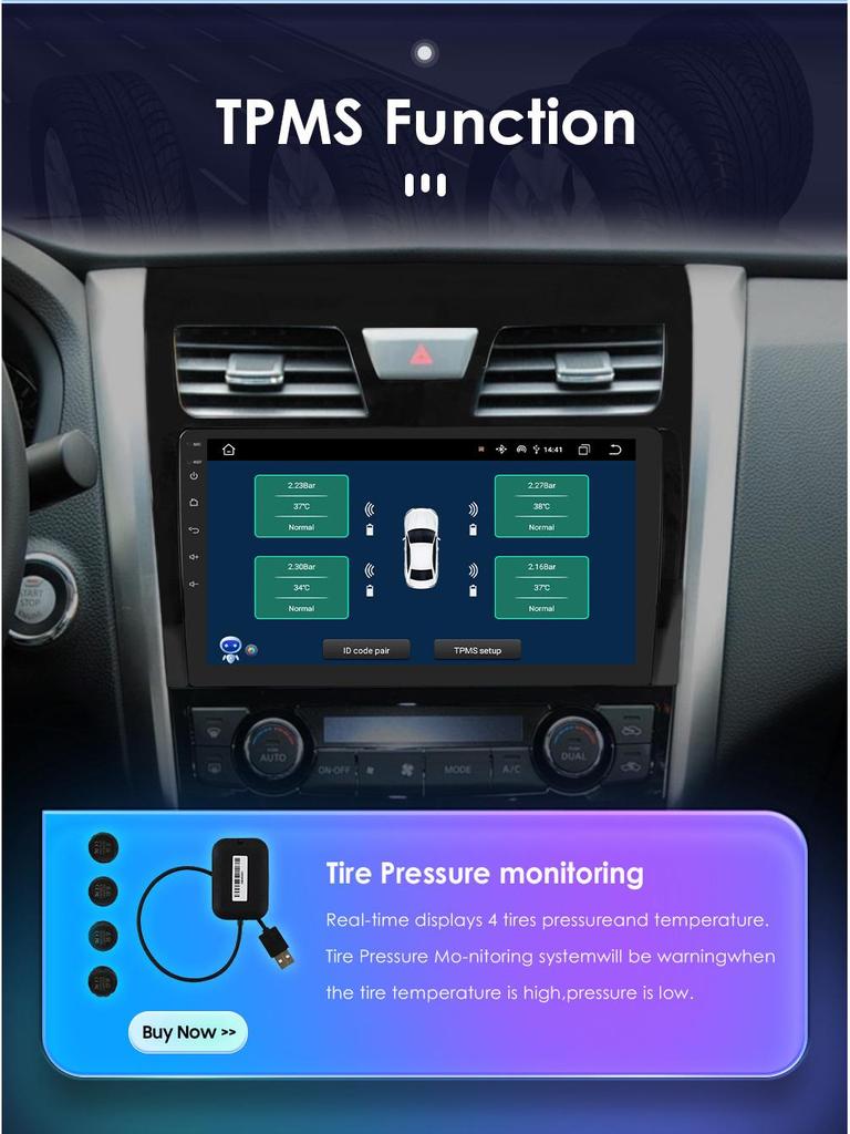 Nissan Teana 13-18 Android Large Screen Navigation with Bluetooth & Wireless CarPlay