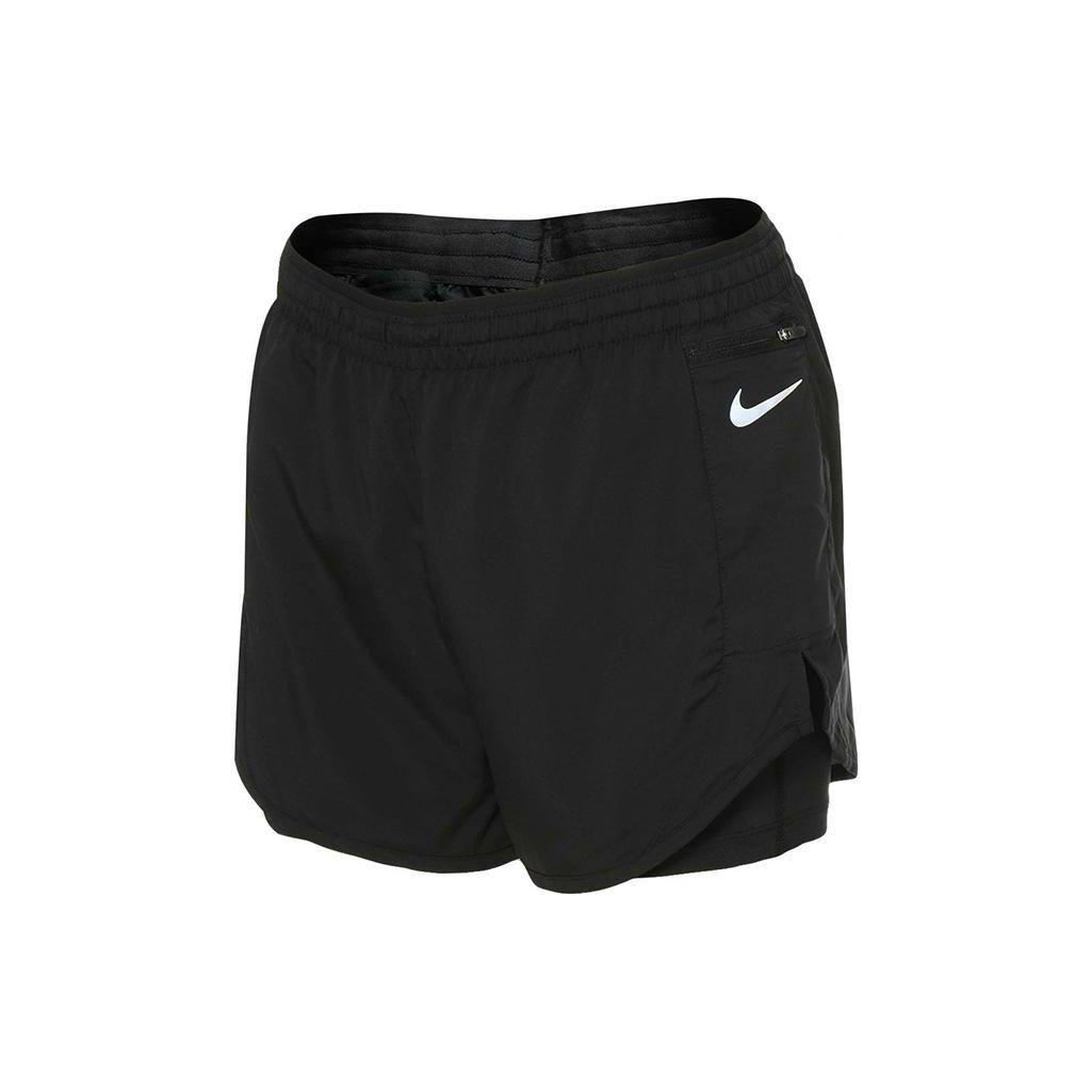 Nike Tempo Luxe Однотонные Шорты для фитнеса с принтом логотипа Женские шорты Черные CZ9574-010 M