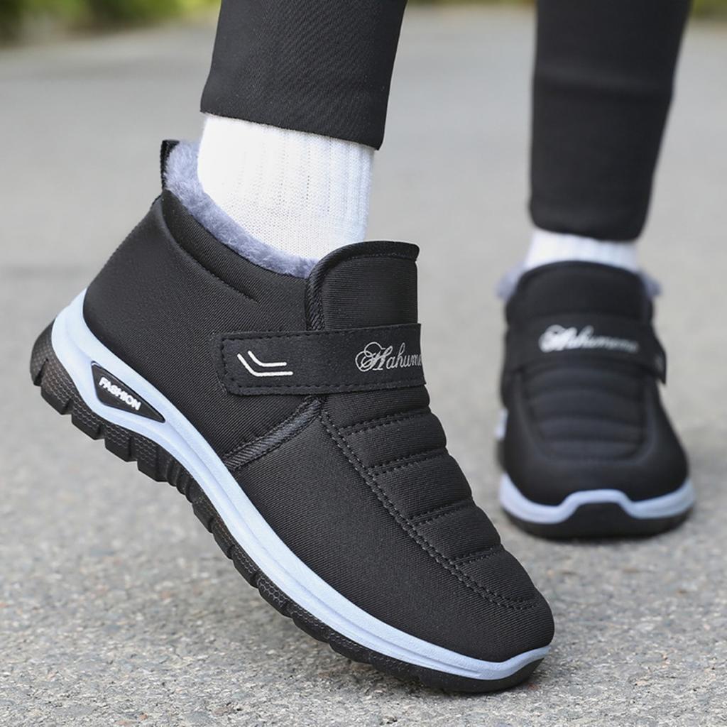 Cotton Shoes Women's Winter Snow Boots Velcro Women's Boots with Thick Fleece Short Boots for Warmth Outdoor Cotton Boots