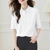 Cotton Lapel Double Pocket Short-sleeved Shirt New Casual and Versatile Shirt In Summer