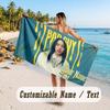 Custom Name Large Beach Towel,Billie Eilish Quick Absorbent Towel For Outdoor Travel Poolside