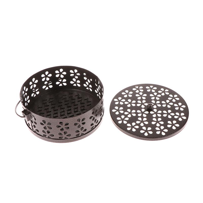 Portable Mosquito-Repellent Fireproof Mosquito-Repellent Household With Cover Wrought Iron Sandalwood Mosquito Incense Burner