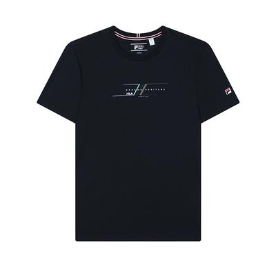 Modern Heritage Fashion Casual Versatile Simple Short Sleeve T-Shirt Men Tops Legendary-Blue F11M431103FNV