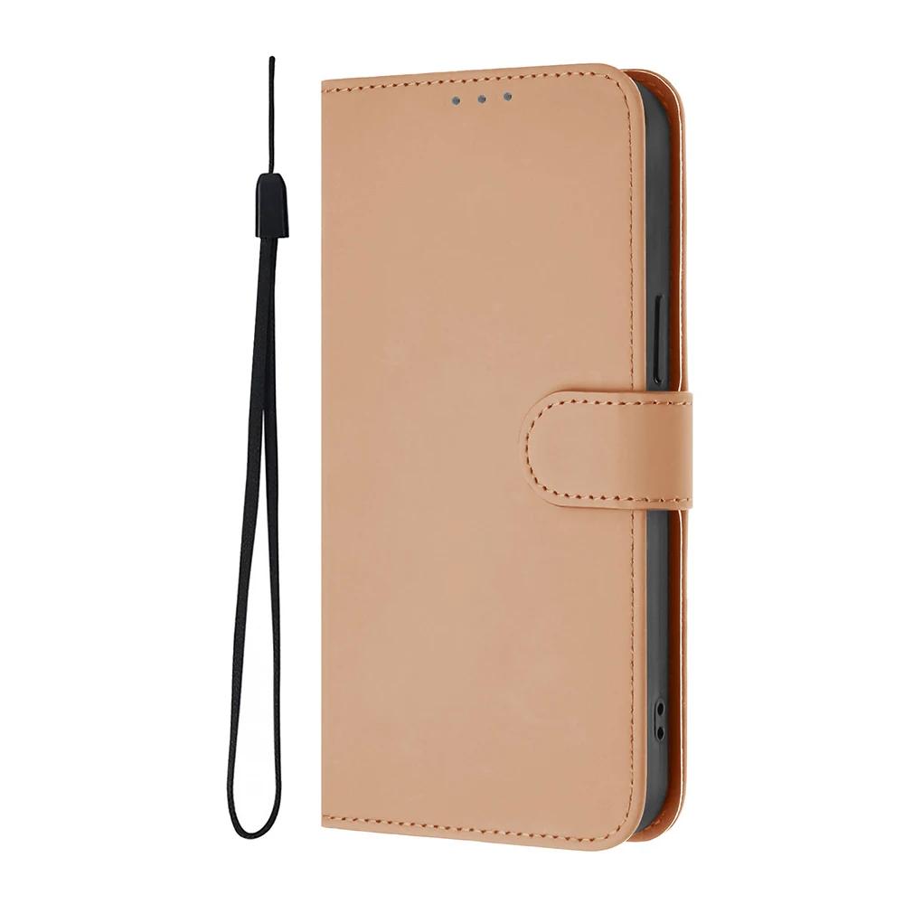 Solid Color Wallet Case for Samsung Galaxy M62 M55 M54 M53 M52 M35 M34 M33 M32 M23 M15 M14 M13 F62 Card Holder Strap Phone Cover
