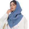 Thicken Knit Balaclava Knitted Shawl Drawstring Thicken Neck Warmer Knit Scarf for Cold Weather Insulated Hat