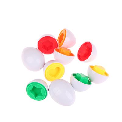 1Pc Eggs Shape Montessori Matching Color Educational Puzzle Learning Toys