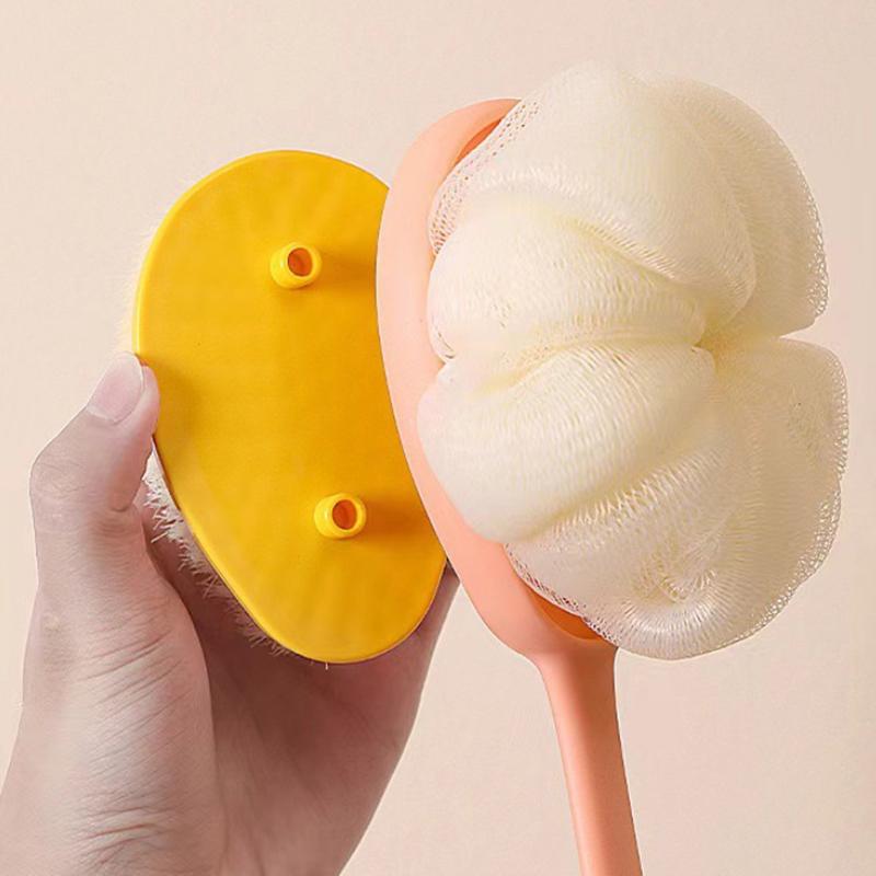 Long Handle Bath Brush Massager Back Rubbing Body Exfoliating Brush Cleaning Tools Soft Shower Tools