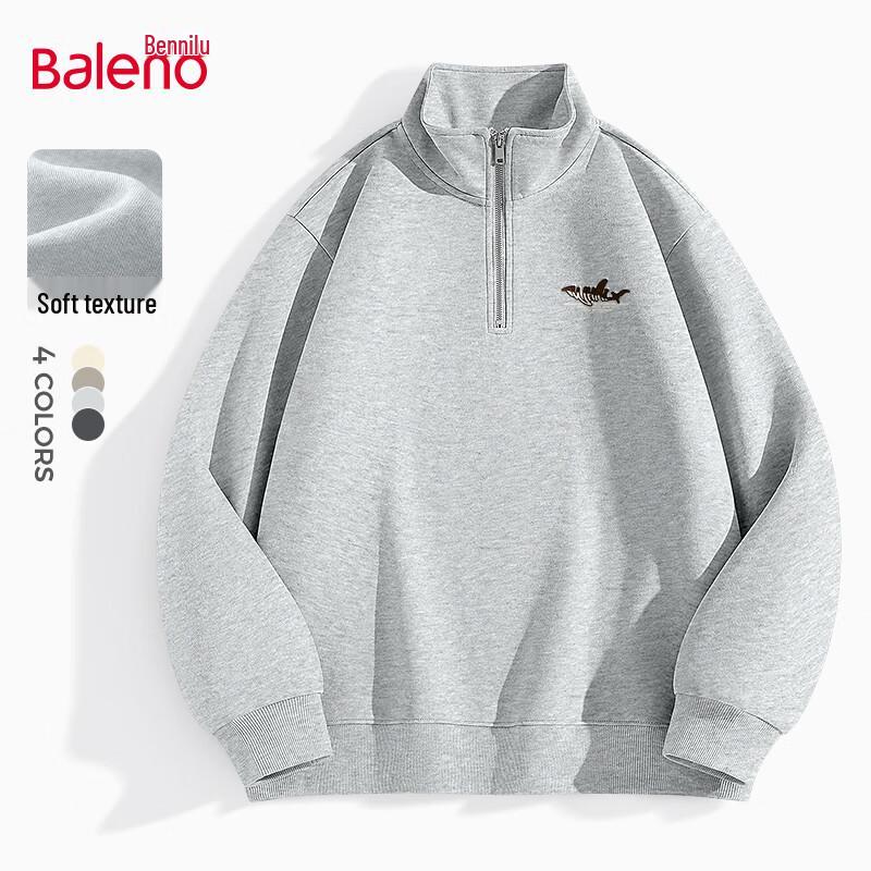 

Baleno Men s Heavyweight Stand Collar Pullover Sweatshirt 3XL