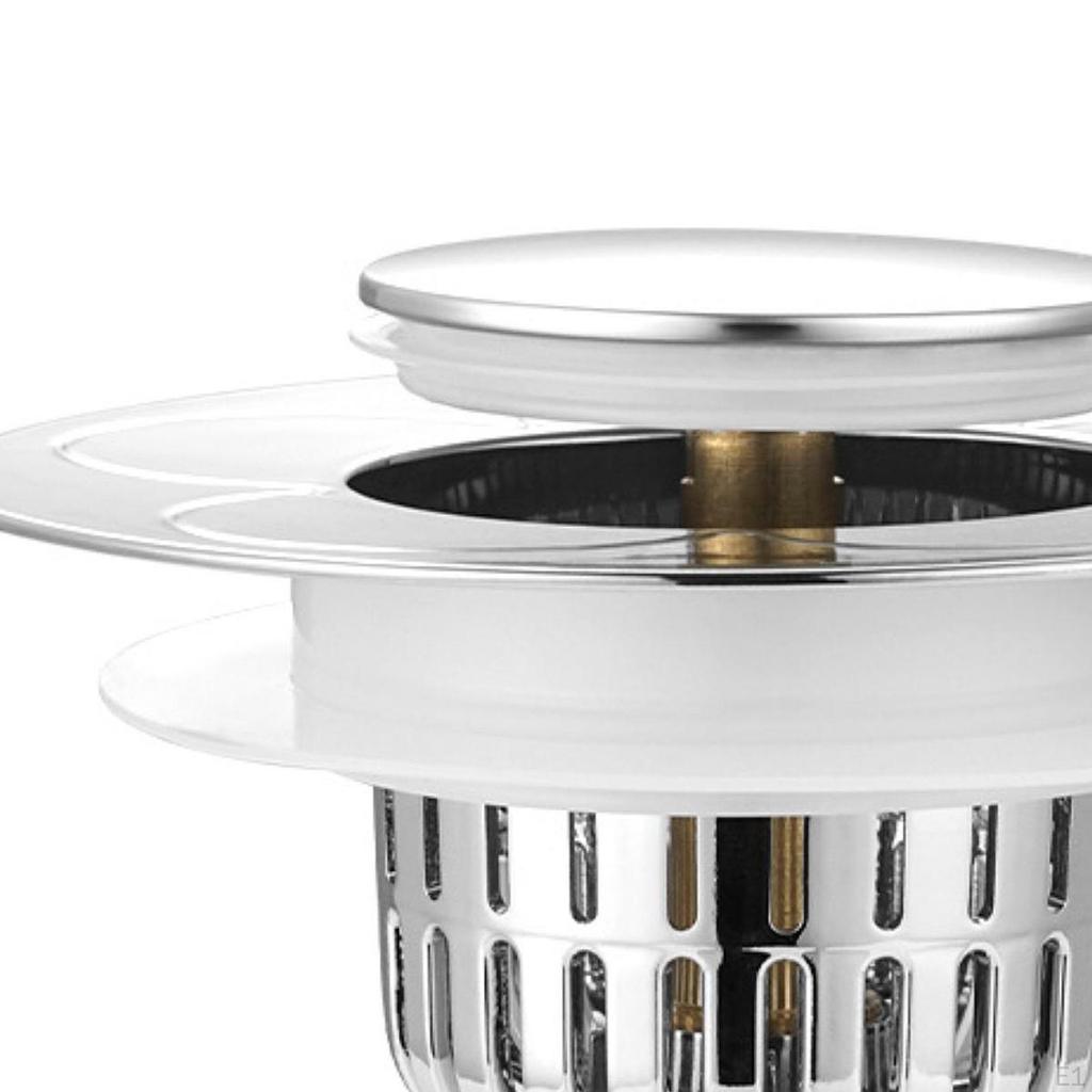 Küchenspüle Abfluss Sieb Stöpsel Drucktyp Rostbeständig Robuster Kern Spülen Waschbecken