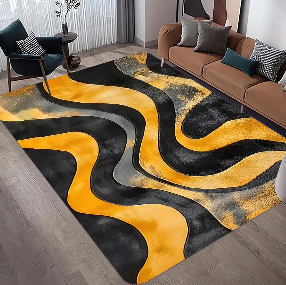 Nordic Large Area Orange Brown Carpet