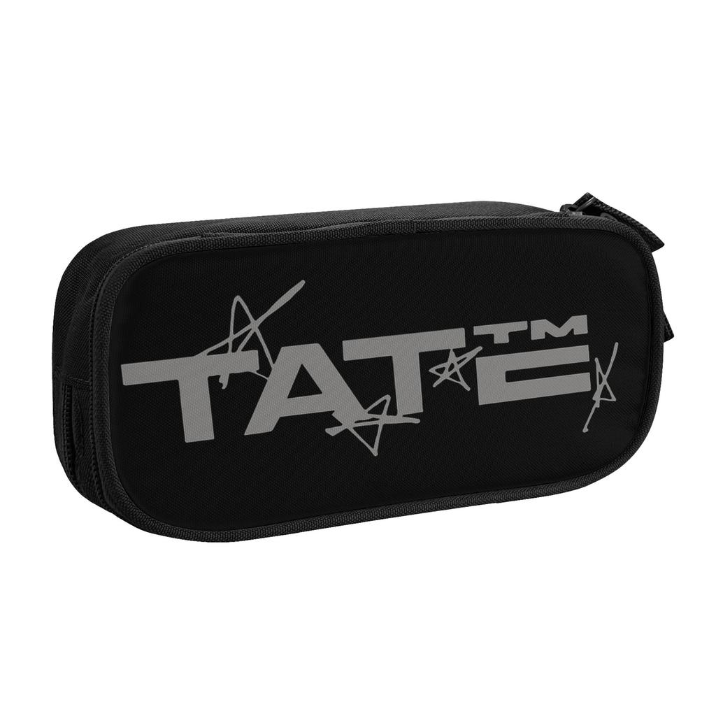 2025 Concert Tate McRae Pencil Cases Creative Pen Box Bag Girls Boys Big Capacity School Supplies Gifts Pencilcases
