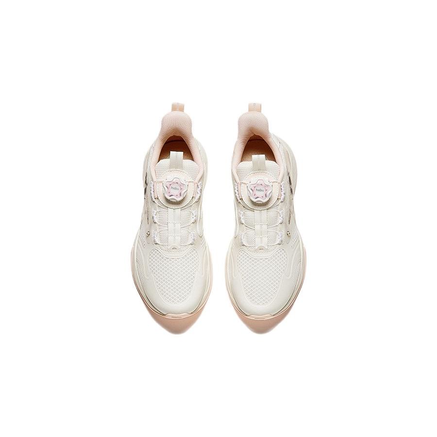 Anta Kids Lightweight Low-Top Running Shoes Kids sneaker White Pink 322415510-2