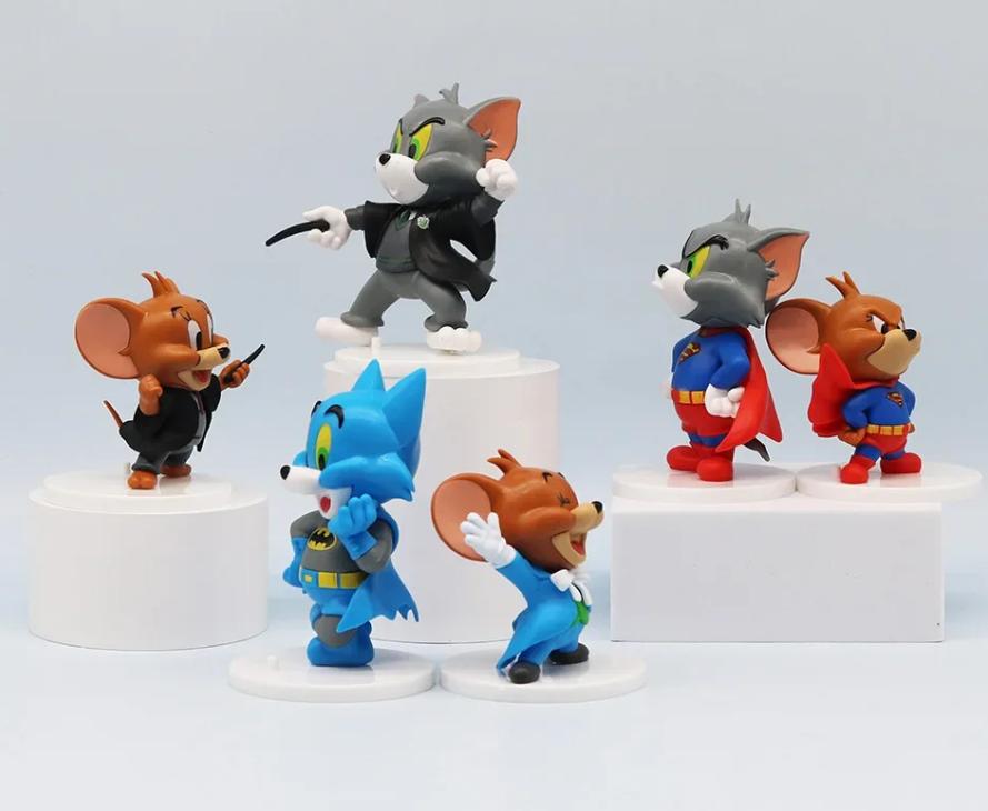 Фигурки Том и Джерри Tom & Jerry набор игрушек детские 7,5-9,5 см