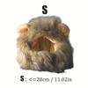 1 Katzenset Löwenmähne-Perücke für Haustiere, verstellbar und bequem, stilvolles Löwenhaar, Halloween, Weihnachten, Ostern, Party, Event, Katzenkopfbedeckung