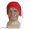 Smoke Grandma Realistic Old Women Face Mask Halloween Horrible Latex Mask Scary Full Head Creepy Wrinkle Face Cosplay Props