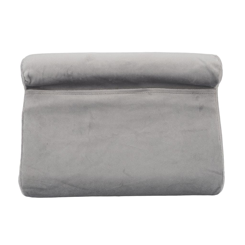 Tablet Pillow Stand Triangular Soft Comfortable Angled Viewing Tablet Reading Pillow Gray