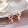 Fashion Natural Zircon English Earrings For Women Luxury  Rose Gold Color Party Wedding Jewelry  Alentines Gift
