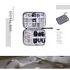 1Pc Black Green Storage Bag Electronic Accessory Organizer Portable Usb Data Cable Charger Plug Travel Waterproof Organizer