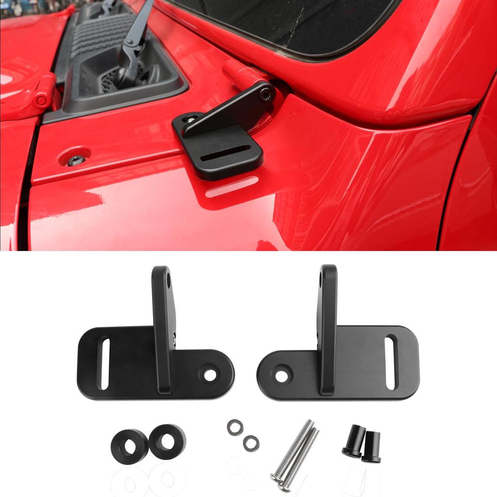 Vancroser JL/JT A-Pillar Light Bracket Windshield Lower Work Light Bracket LED Work Light Mounting
