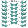 20 Pcs Rimless Butterfly Shaped Sunglasses Women  New In Fashion Multicolor Decor Sun Glasses Trendy Stylish Lady Shades
