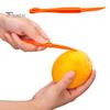 4-teiliges Hand-Orangenschäler-Werkzeug, problemloser Zitrusschalenschneider, einfacher Obstschneider, Zitronenschalenentferner, Küchenhelfer