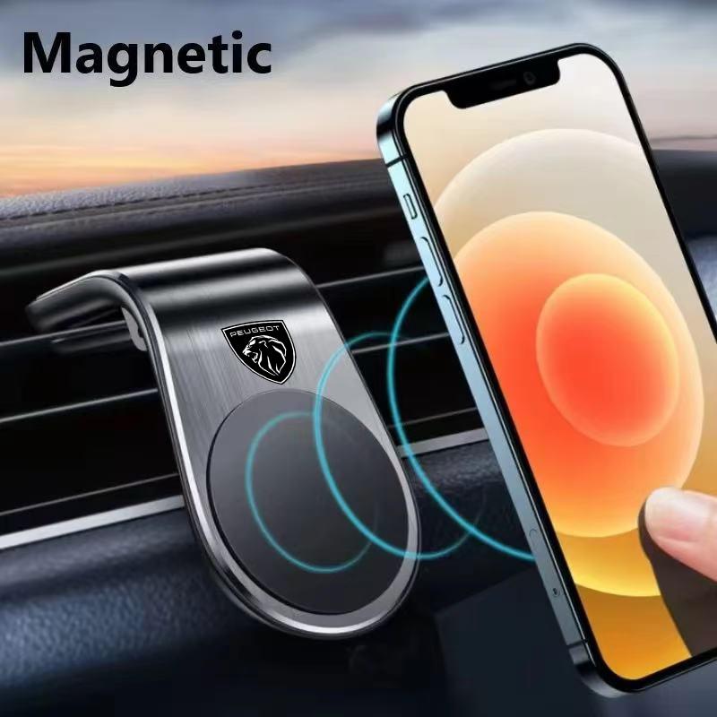 Peugeot 406 405 205 3008 206 5008 308 208 408 508 için Manyetik Araç Telefon Tutucu Araç Telefon Standı Klipsli Montaj Araç Aksesuarları