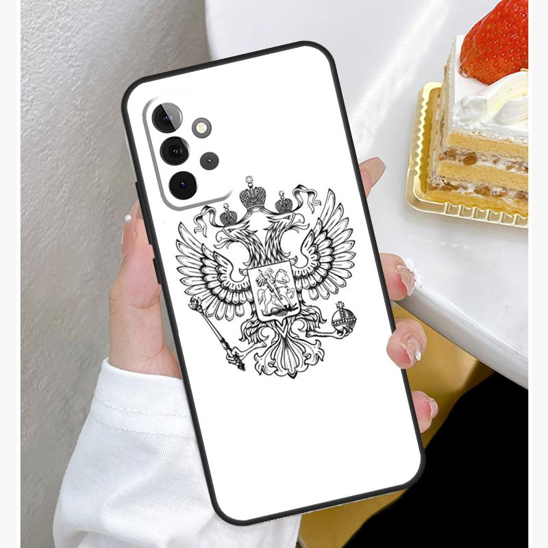 

Russian Coat of Arms Case For Samsung Galaxy A15 A25 A35 A55 A51 A71 A12 A32 A52 A13 A33 A53 A14 A34 A54 Cover Samsung A32 5G