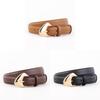 Genuine Leather Womens Business Belt With Steel Buckle For Casual And Office Wear