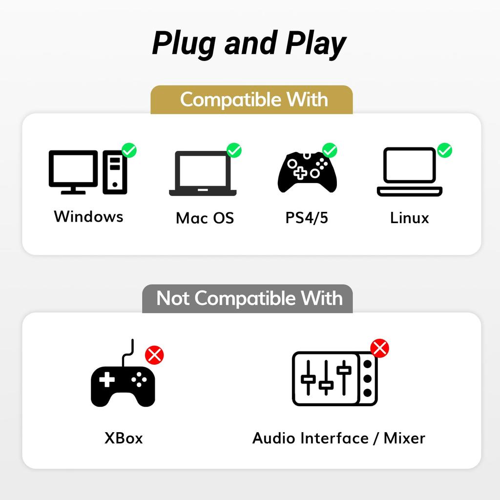 TONOR TC30 USB Condenser Microphone for Computers and with Tripod Pop and Shock Absorber for and Twitch Laptops, Stand, Filter, Gaming, Streaming,