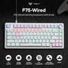 AULA F75 Wired Only 75% Mechanical Keyboard ANSI US Layout Gasket Hot Swappable Switch RGB with Knob for Windows Latop PC Gamer