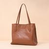 Large Capacity Fashionable Genuine Leather Women's Bag Retro Shoulder Top Layer Vegetable Tanned Cowhide