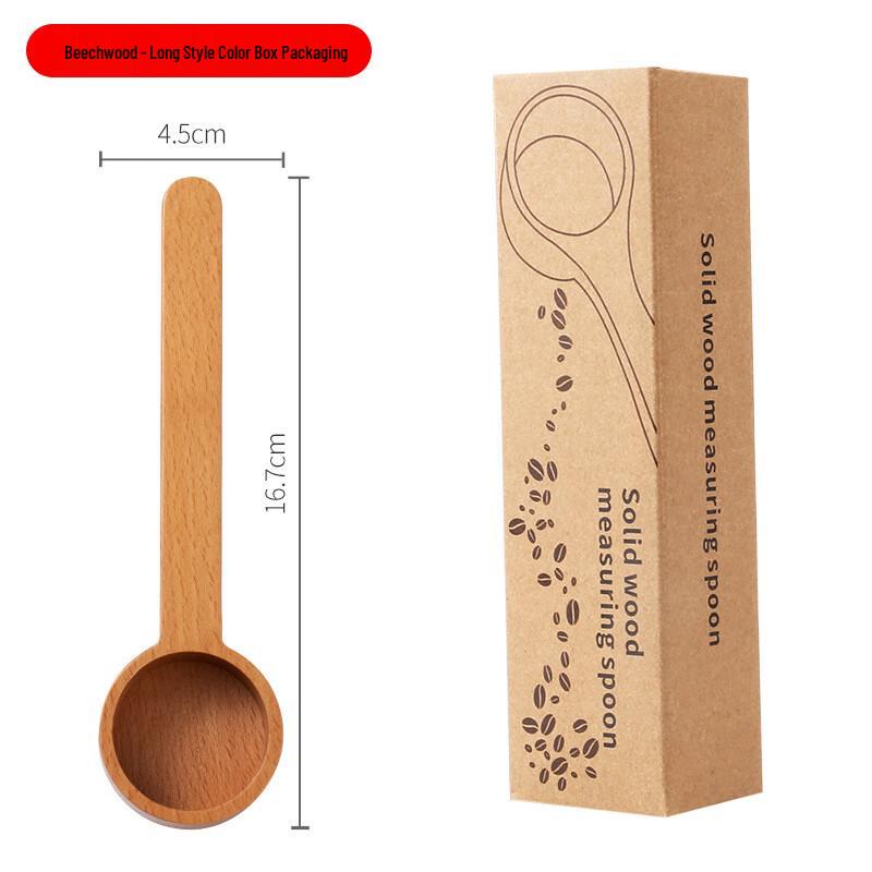 ZISIZ Kaffeelöffel-Set aus Schwarznuss