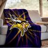 Minnesota Vikings Logo Decke Outdoor Flanelldecke für Camping, Wandern, Gartenpartys, Picknick-Zubehör, Geschenk für Familie und Freunde