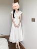First love small white dress French bubble sleeve dress children's summer new small high-end long skirt