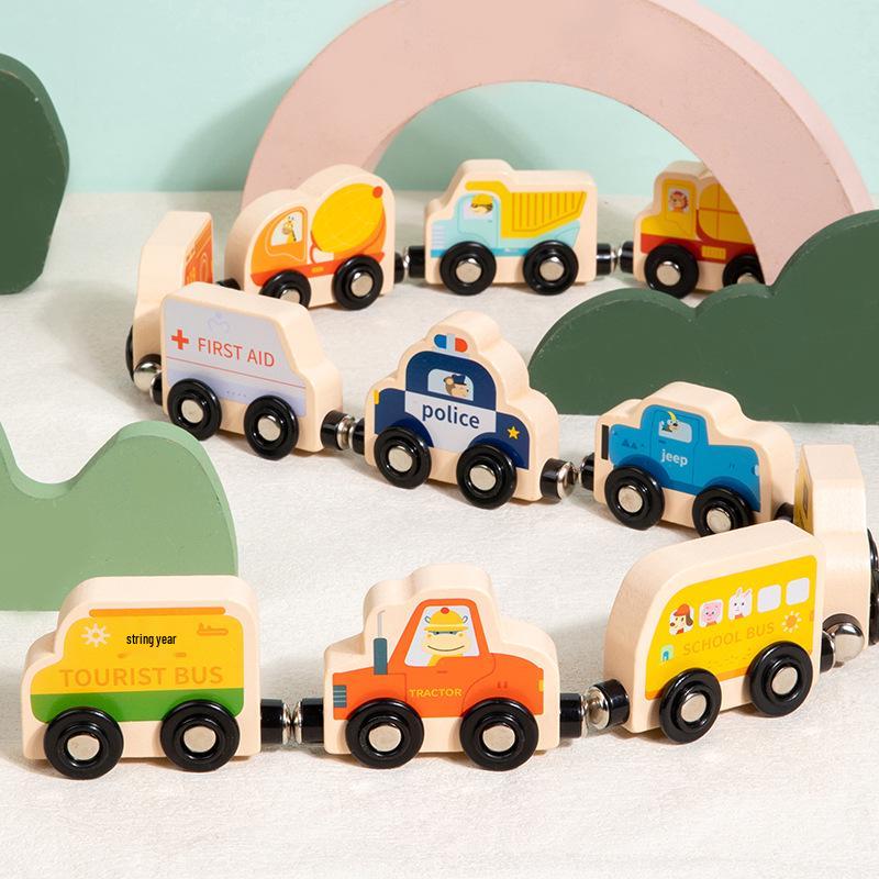 High-Quality Montessori Magnetic Train Building Blocks for Children s Early Development