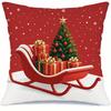 Festive Christmas Cushion Covers - Classic Santa & Red Truck Designs | Decor For Holiday Home & Sofa Decorations