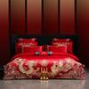 Autumn/Winter Thick Solid Color Cotton Flannel Fitted Sheet & Dust Cover