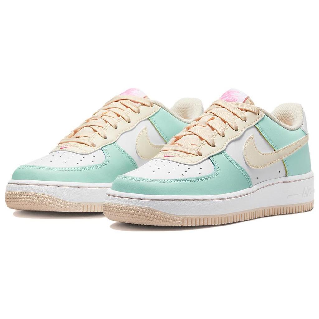 Nike Air Force 1 GS Emerald Rise Guava Ice Kids Sneakers Green White Pink-Spell DV7762-300