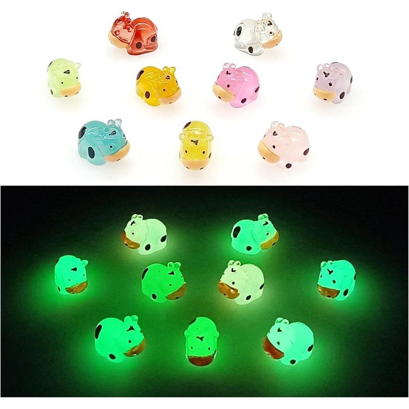

Glow In The Dark 45 Pcs Luminous Mini Cow Figurines, Tiny Resin Animal Figures To Hide In For Miniature Fairy Garden