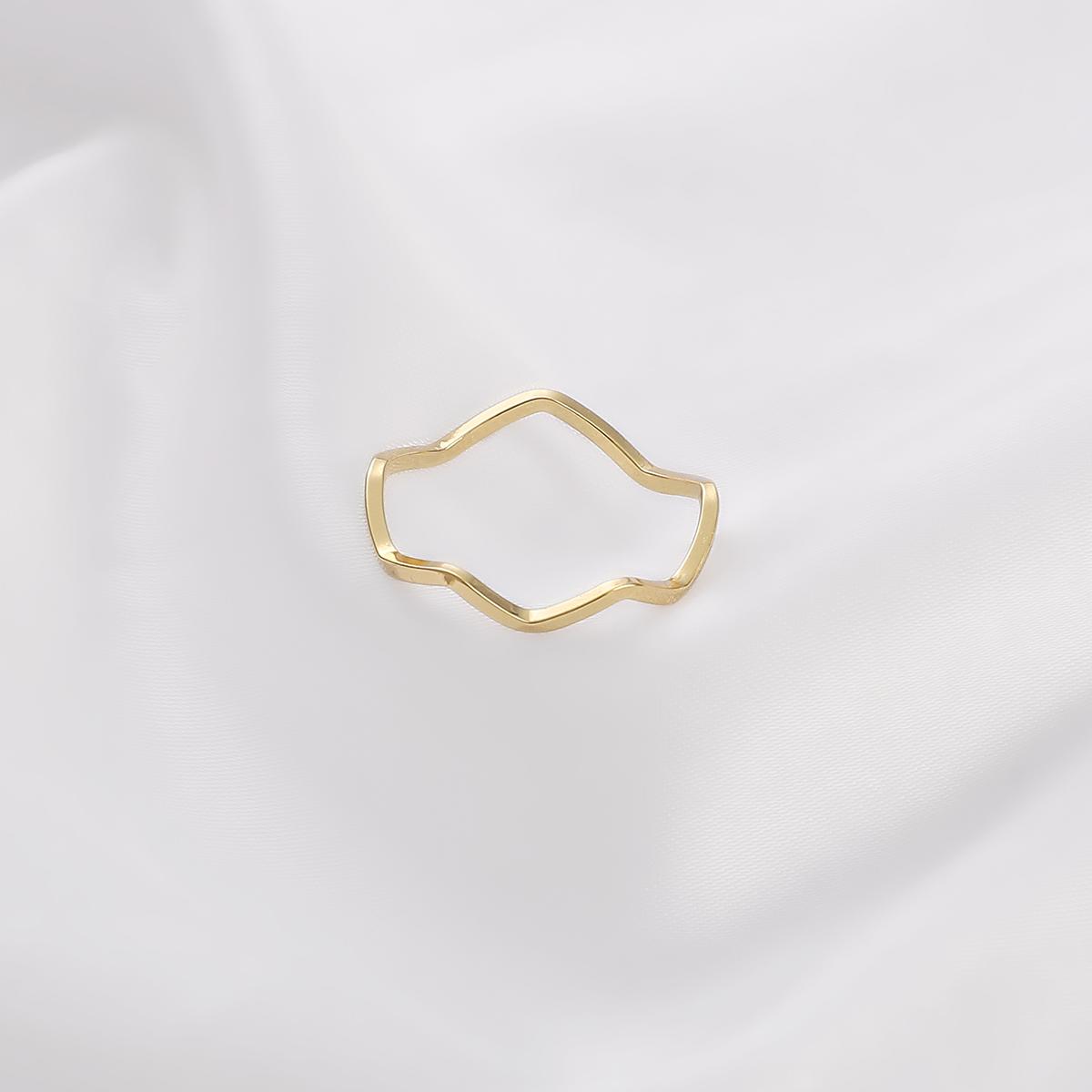 

1 шт. кольцо в форме волны для женщин и девушек, модное кольцо 19mm 1pc/bag