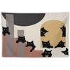 1pc Modern Cat Print Tapestry, Made of Polyester, Machine Washable, Suitable for Bedroom and Living Room Décor.