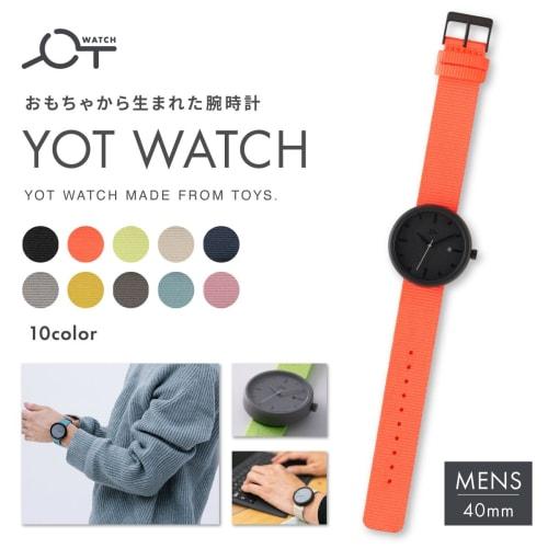 YOT WATCH Men's Analog Sustainable Watch, 40mm, Beige, A3-YW40BE
