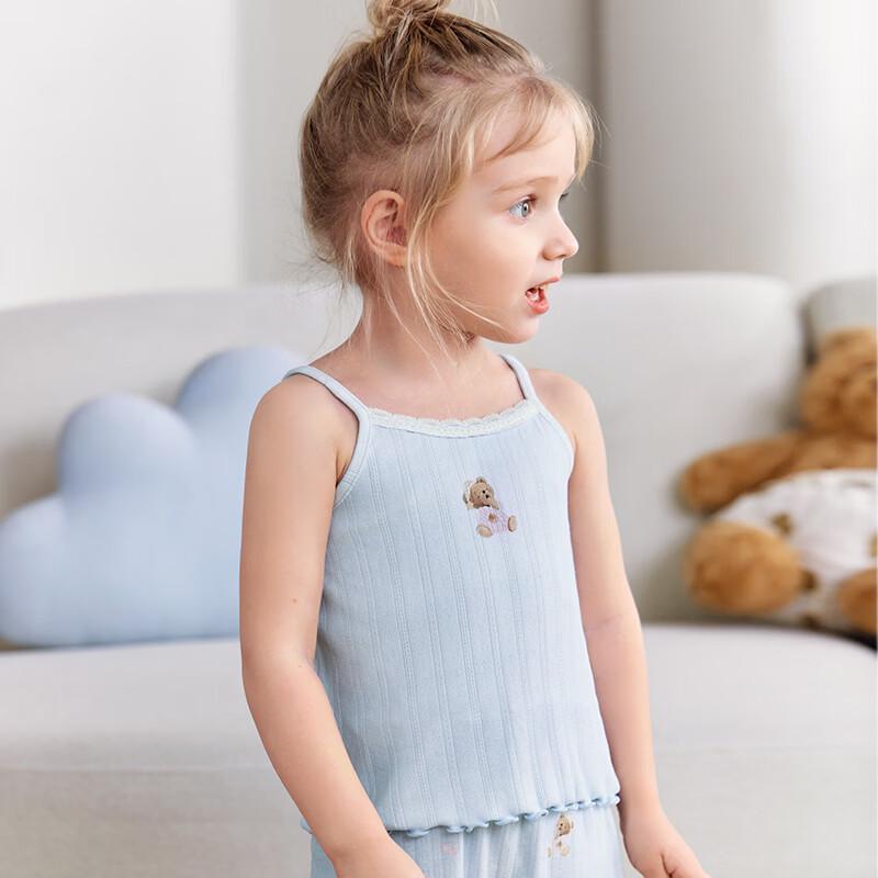 EMXEE Baby Summer Mesh 3-Piece Home Pajama Set 130