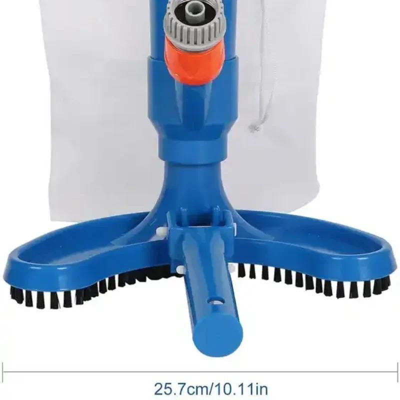 Portable Underwater Vacuum Pool Cleaner Manual Cleaning Tool for Inground Above Ground Swimming Pool Maintenance Equipment Use