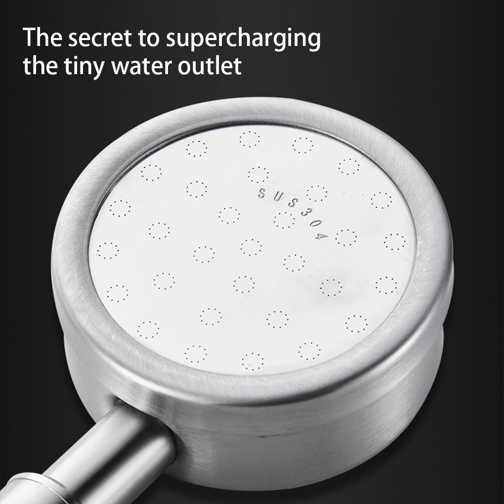 Pressurized Shower Stainless Steel Detachable Bathroom Shower Sprayer Water Sprinkler Showering Supplies