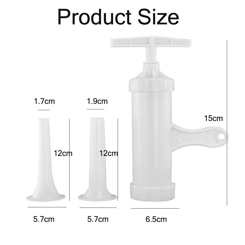 DIY Manual Sausage Stuffer Kit - Hand Operated Sausage Filler Maker for Home Made Sausages Cooking Accessories